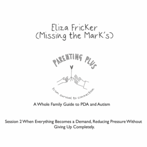 WEBINAR - WHEN EVERYTHING BECOMES A DEMAND & REDUCING PRESSURE - ELIZA FRICKER